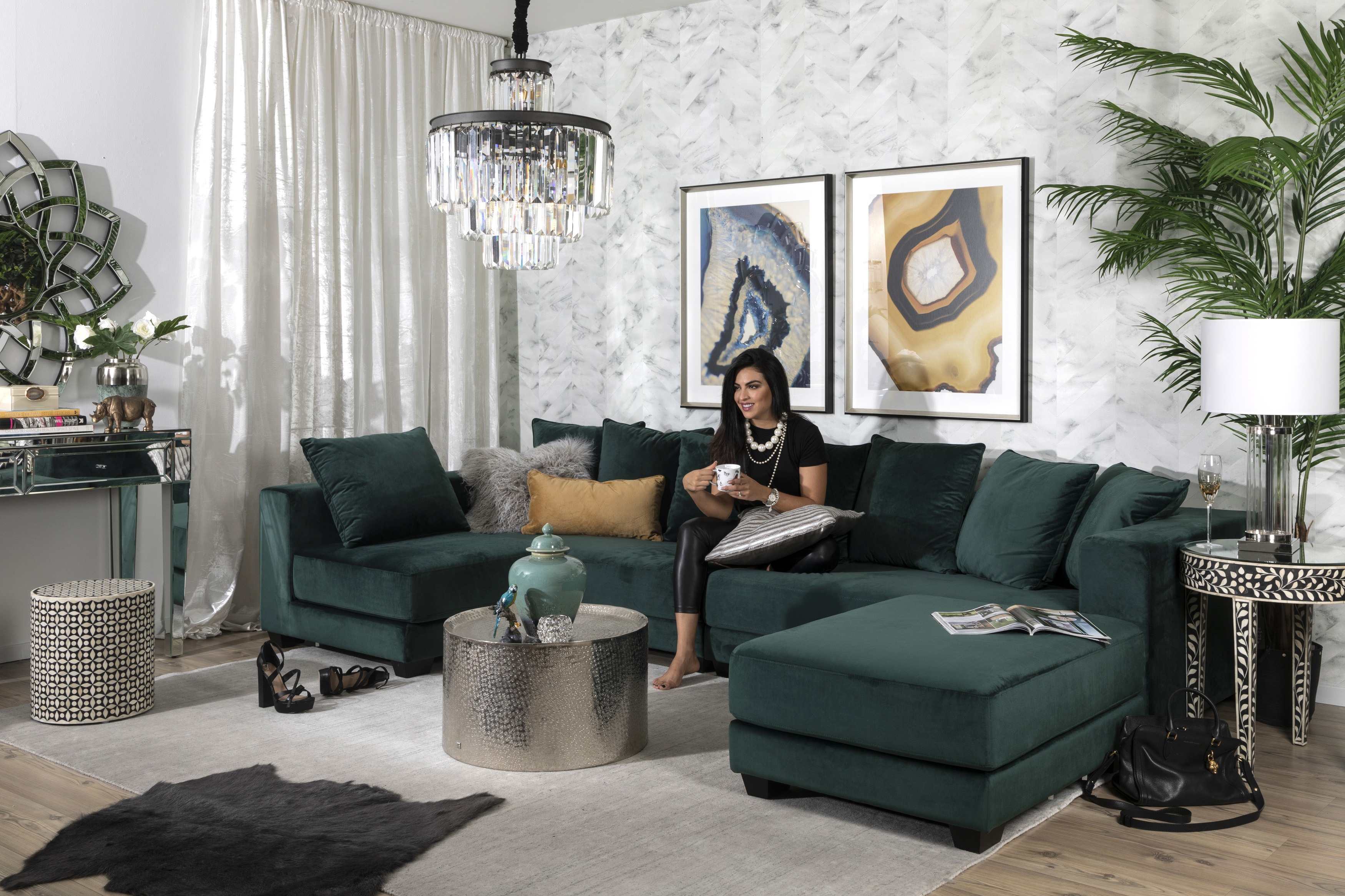 Model Photoshoot in an elegant Living Room by THE One